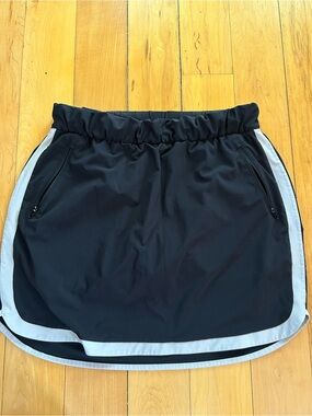Talbots Petites Black Tennis Skort